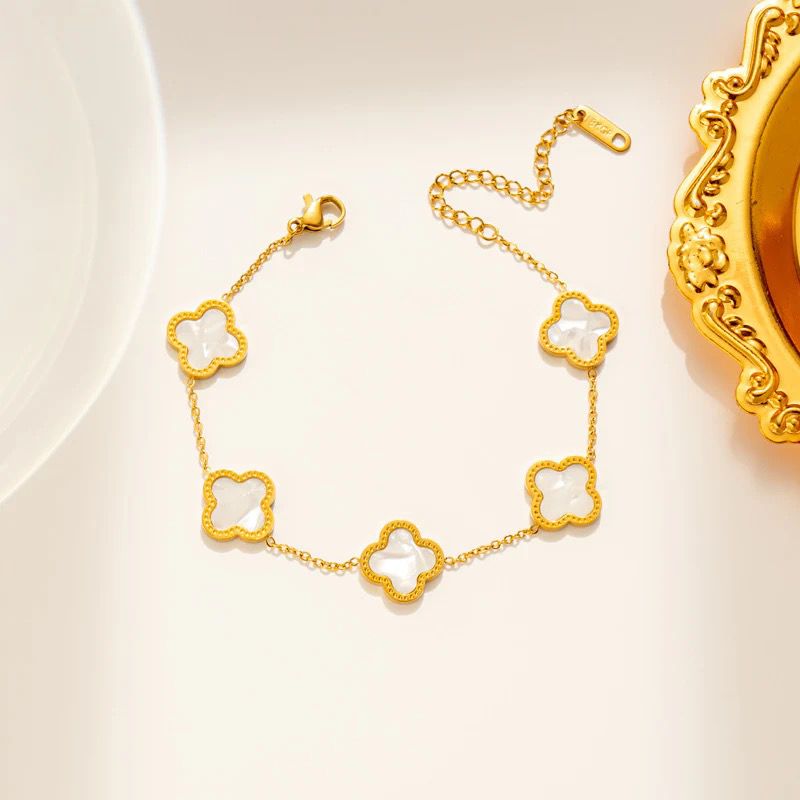 White Clover Inspired Bracelets