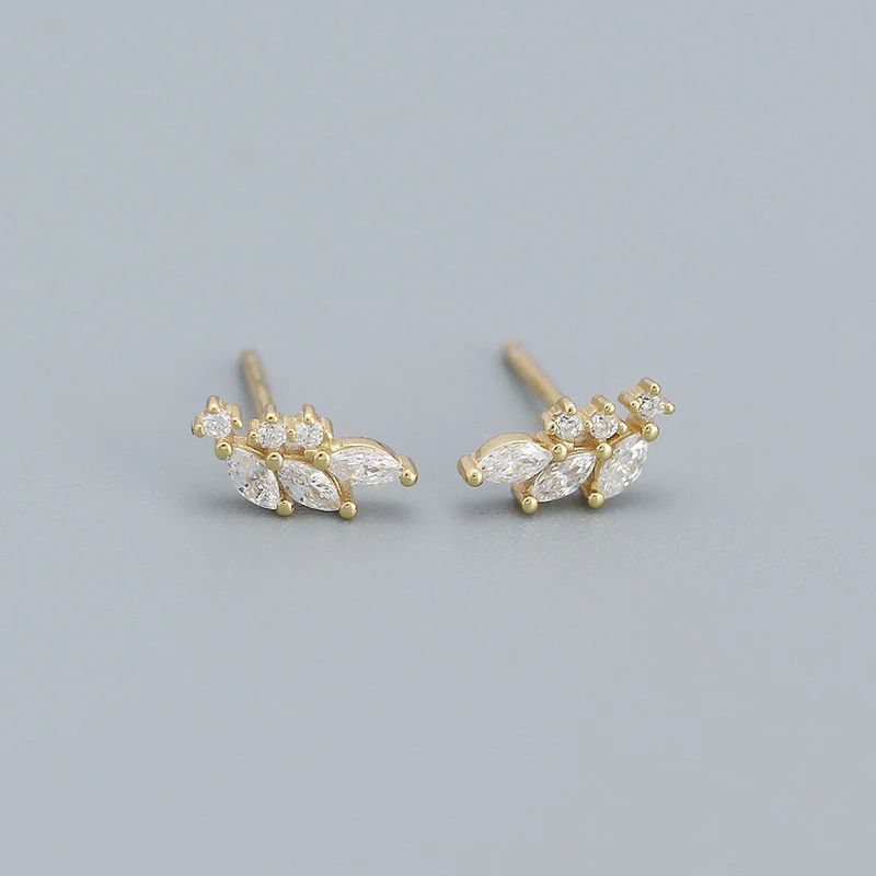 Twin Petal Stud Earrings